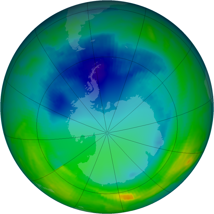 Ozone Map 1996-08-05